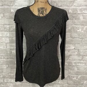 Philosophy Ruffle Long Sleeve Top